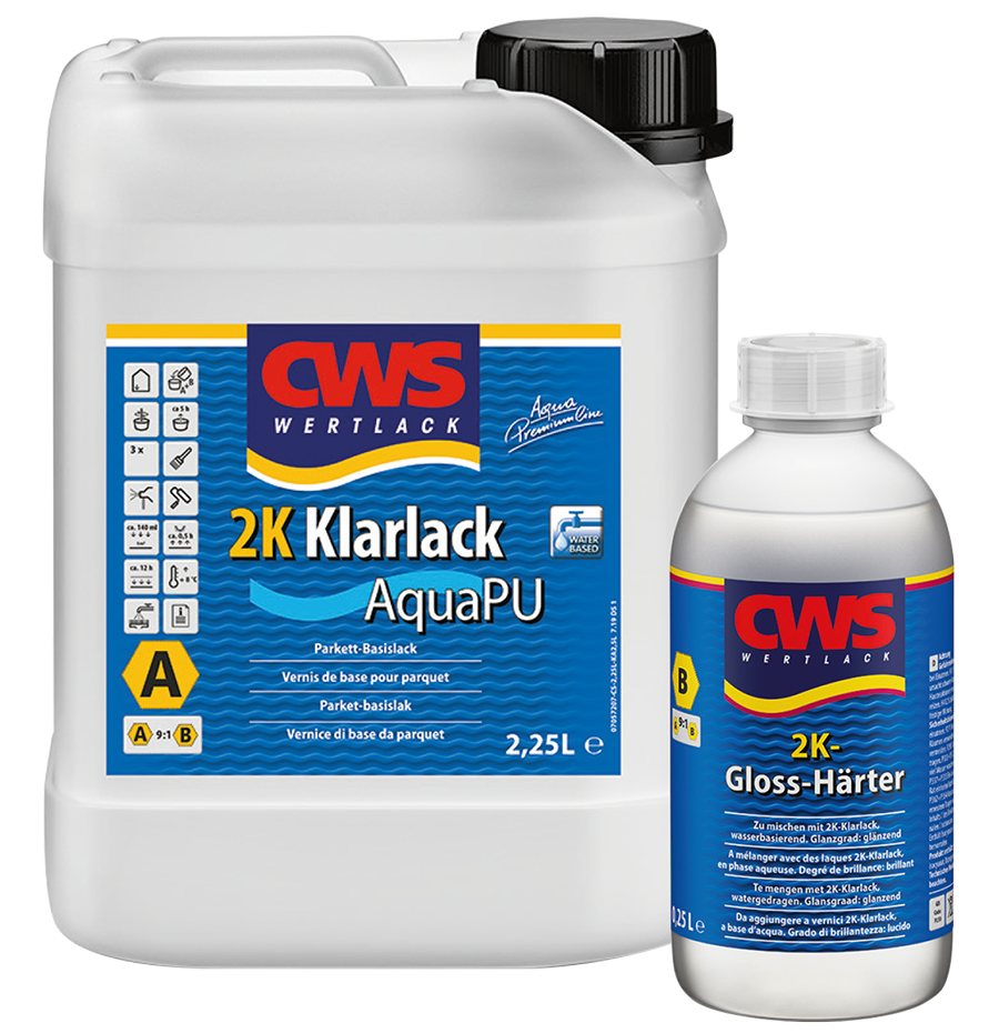 CWS WERTLACK® 2K Klarlack Aqua PU Gloss